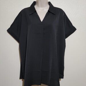 Short Sleeve V-Neck Blouse